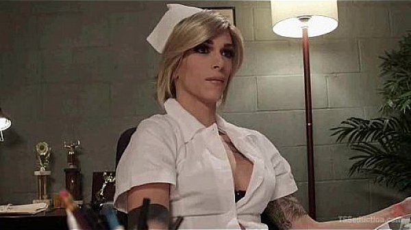 Shemale dominates gay guy